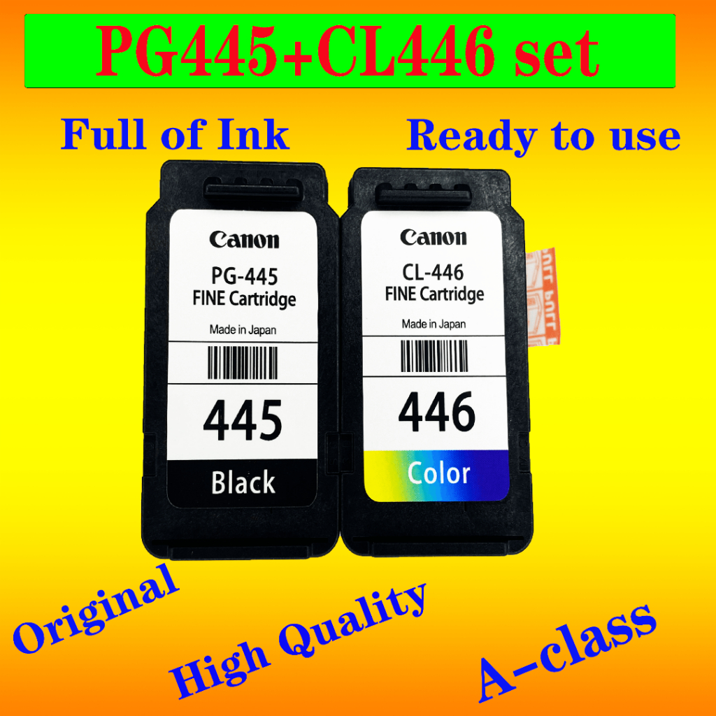 ใช้งานร่วมกับ PG-445 PG445 CL-446 XL ตลับหมึกสําหรับ Canon PG 445 CL446 สําหรับ Canon PIXMA MX494 MG