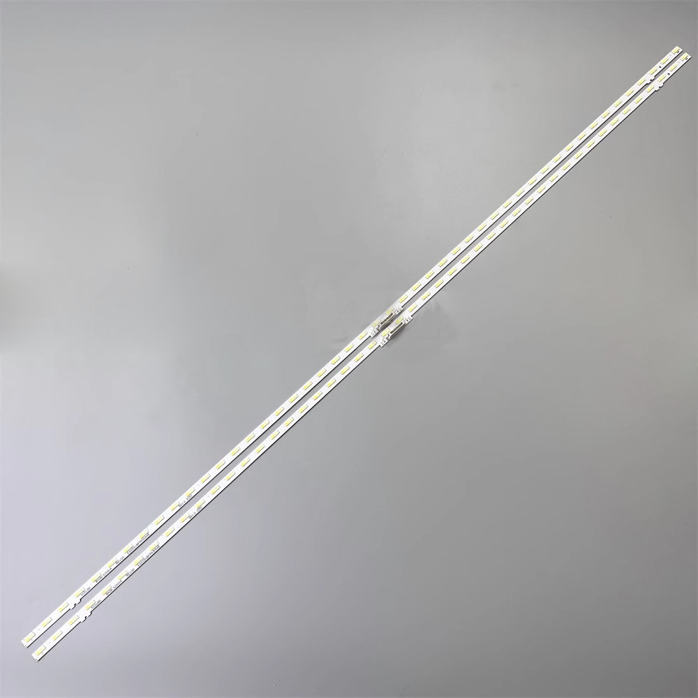 Backlight strip LED 2 ชิ้น/เซ็ตสําหรับ Samsung 55 นิ้วด้านข้าง LED แถบ UA55AU8000 ES65SV8FPKWA64 55A