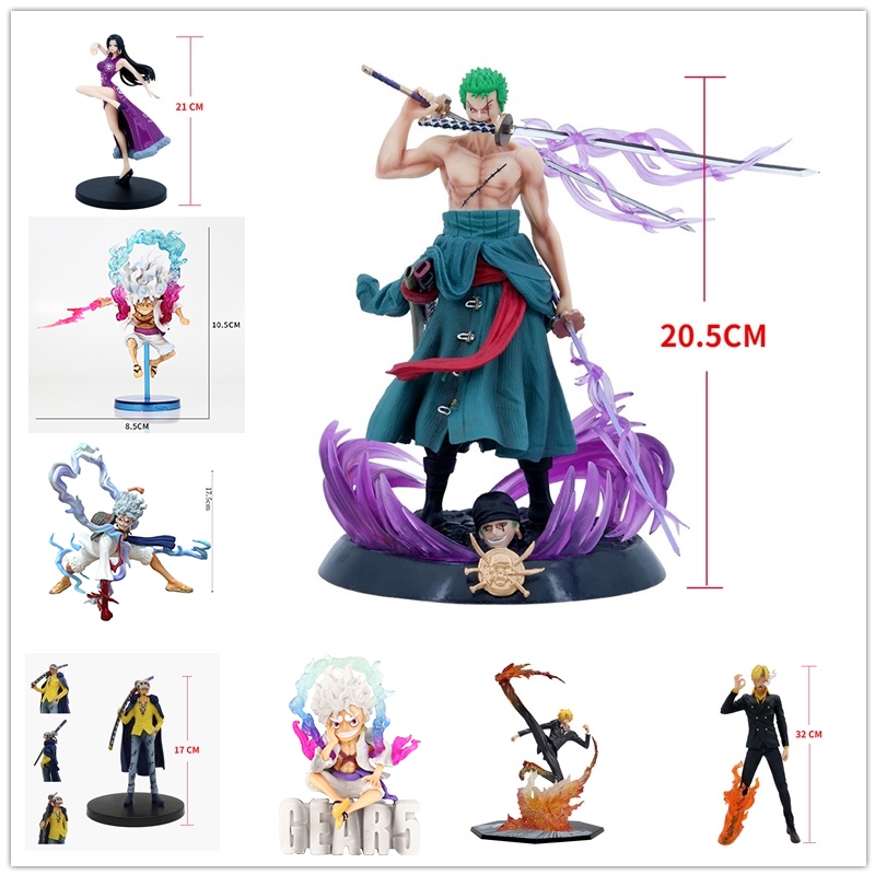 ฟิกเกอร์วันพีช โมเดลฟิกเกอร์ PVC อนิเมะ One Piece Luffy Zoro Sanji Ace ของเล่น ของขวัญวันเกิด สําหรับเด็กผู้ชาย