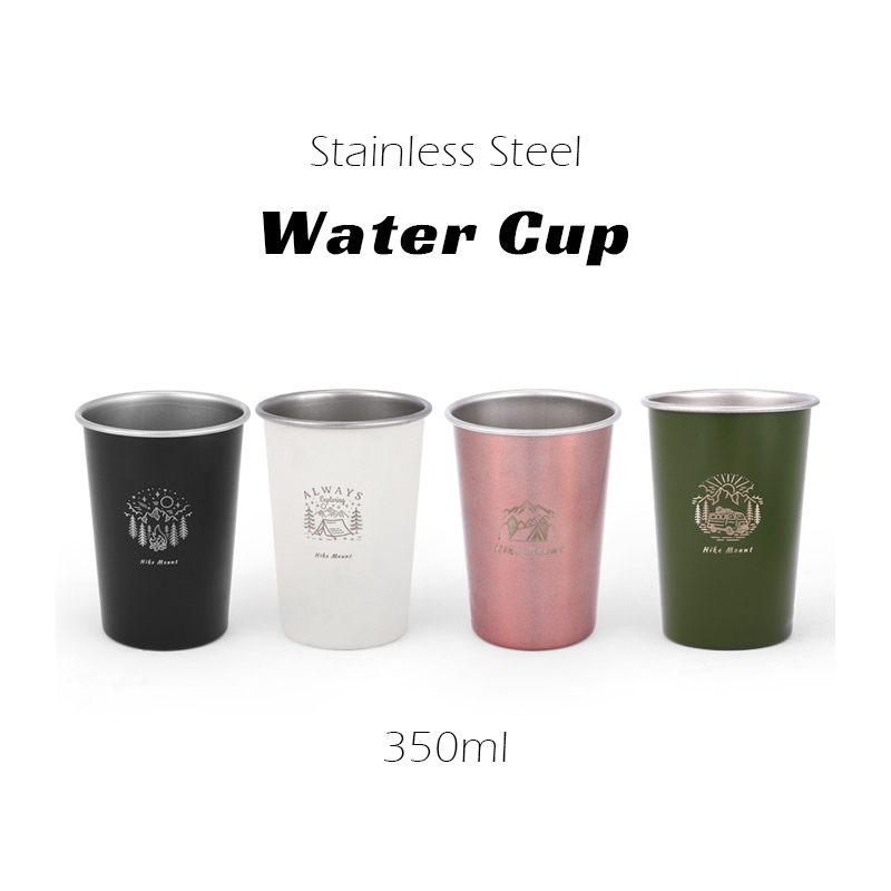 แก้วน้ําดื่ม น้ําหนักเบา ทนทาน ขนาด 350 มล. สําหรับตั้งแคมป์กลางแจ้ง บ้าน สํานักงาน