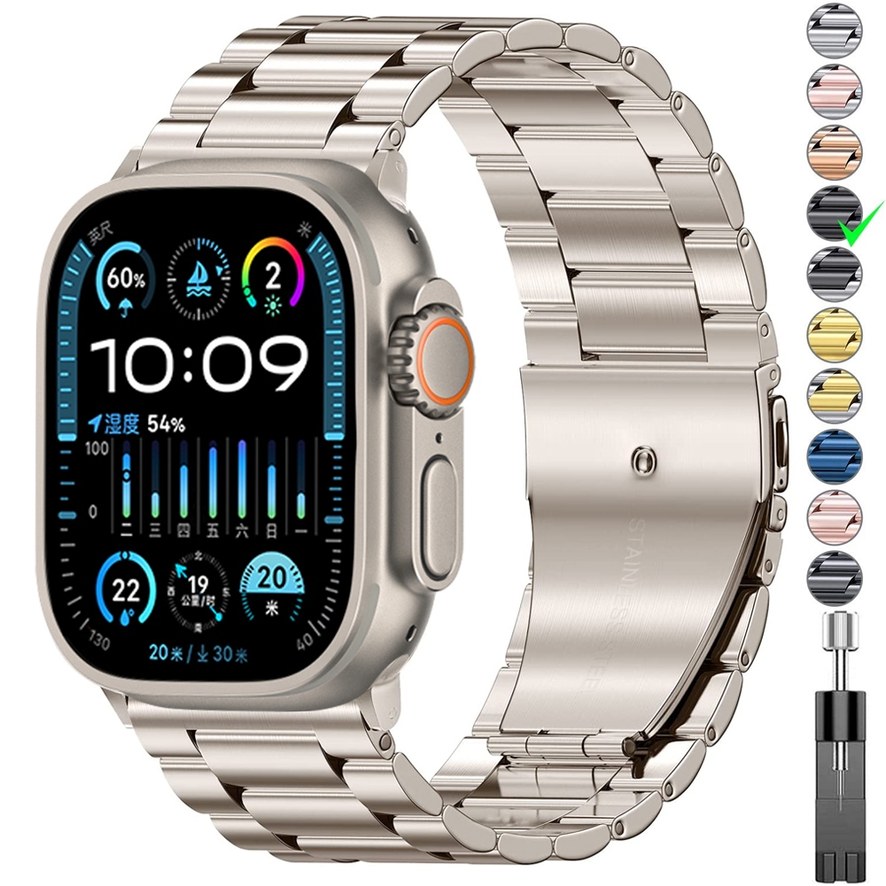 สายนาฬิกาข้อมือ สเตนเลส สําหรับ apple watch band 7 ultra 49 45 มม. 41 มม. 6 5 4 se 44 มม. 40 มม. iwatch 8 applewatch ultra 3 42 มม.