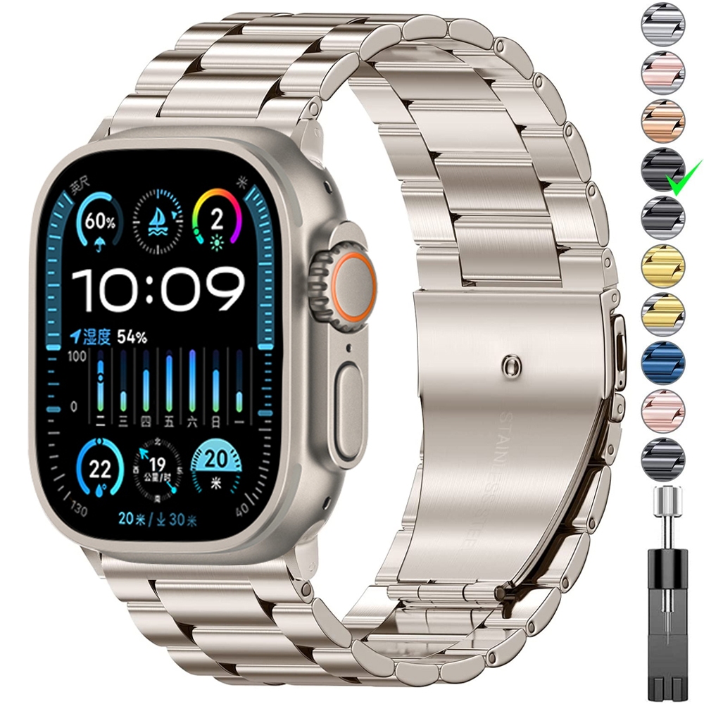 สําหรับ apple watch band Series 10 46 มม.42 มม.7 ultra 49 45 มม.41 มม.6 5 4 se 44 มม.40 มม.สําหรับ iwatch 8 applewatch ultra 3 42 มม.สายสแตนเลส