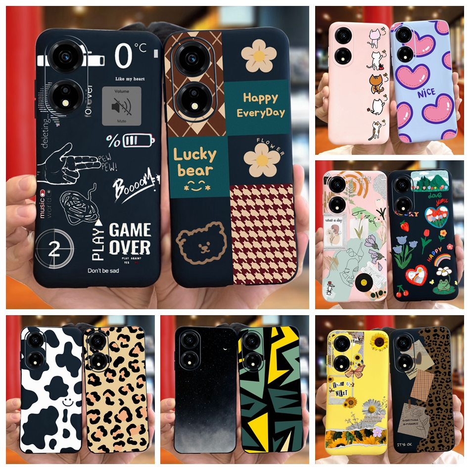 เคสโทรศัพท์ซิลิโคน TPU แบบนิ่ม พิมพ์ลายน่ารัก สําหรับ Honor X5 Plus 2023 X5Plus 4G WOD-LX1 WOD-LX2 W