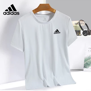 [ของแท้] เสื้อยืดแขนสั้นลําลอง ผ้าเรยอน ระบายอากาศได้ดี แบบแห้งเร็ว ขนาดใหญ่ สําหรับผู้ชาย
