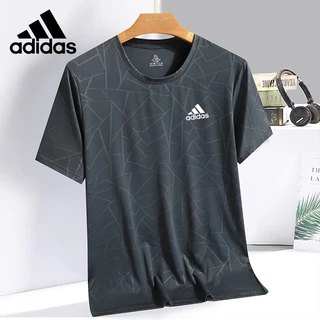 [ของแท้] เสื้อยืดแขนสั้นลําลอง ผ้าเรยอน ระบายอากาศได้ดี แบบแห้งเร็ว ขนาดใหญ่ สําหรับผู้ชาย