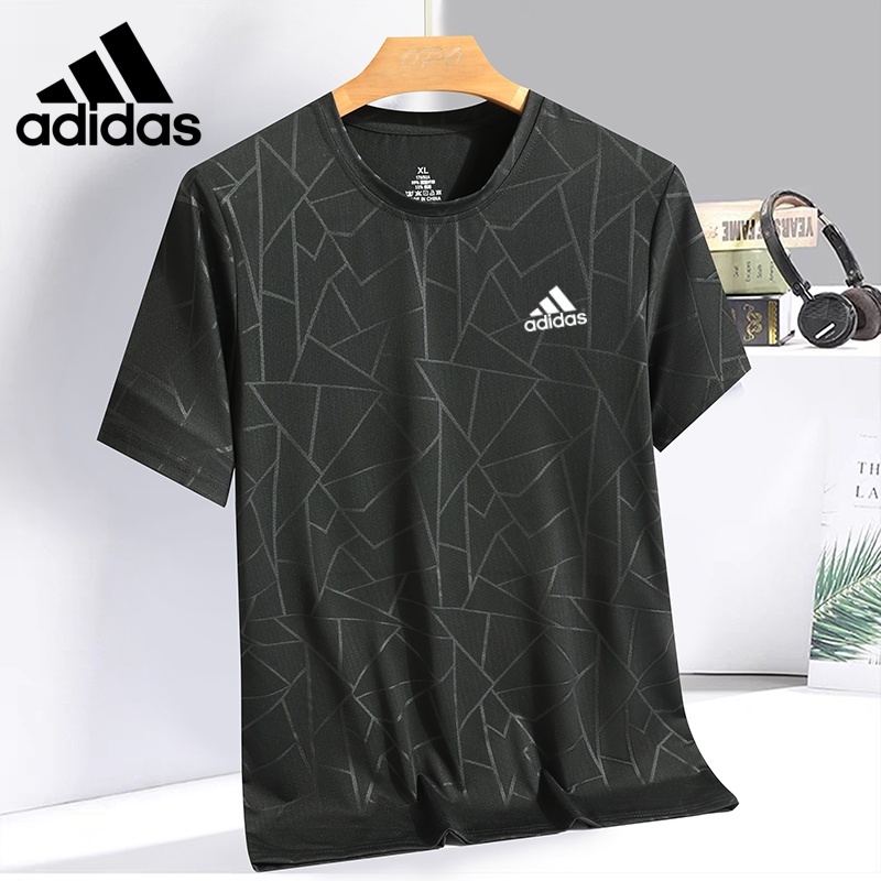 [ของแท้] เสื้อยืดแขนสั้นลําลอง ผ้าเรยอน ระบายอากาศได้ดี แบบแห้งเร็ว ขนาดใหญ่ สําหรับผู้ชาย