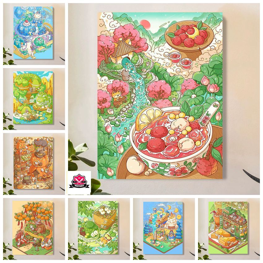 Victory -30*40cm/40*50cm-ระบายสีตามตัวเลข-ภาพวาดระบายสีตามตัวเลข-ภาพจิตรกรรมสีน้ํามันลาย--ภาพระบายสีตามตัวเลข--สีระบายสีตามตัวเลข--ภาพระบายสีตามตัวเลข --ภาพวาดระบายสีตามตัวเลข-ภาพวาดสีน้ํามันดิจิทัล เนื้อเจลลี่ diy สําหรับตกแต่งบ้าน ห้องนอน ห้องนั่งเล่น