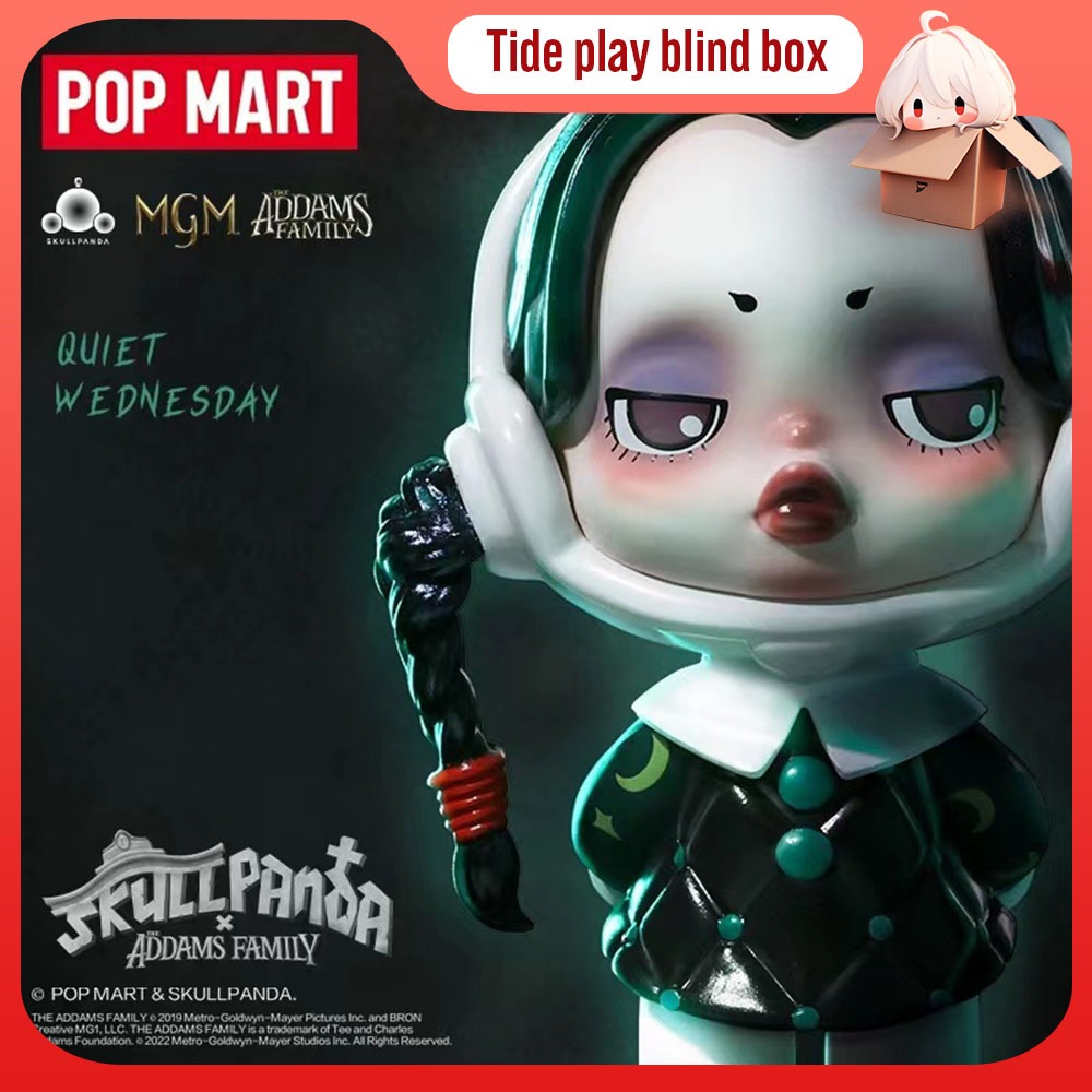 Popmart Bubble Marte SKULLPANDA Adams กล่องสุ่ม ของเล่นแฟชั่น ของขวัญ สําหรับครอบครัว