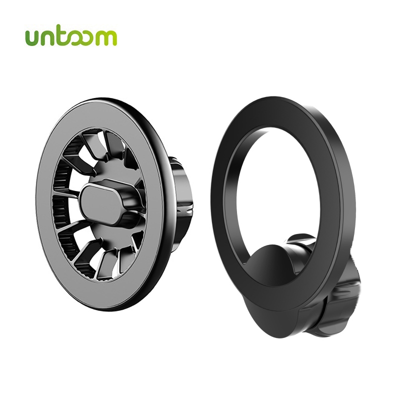 Untoom แหวนแม่เหล็กยึดโทรศัพท์มือถือ อุปกรณ์เสริม สําหรับ iPhone 15 14 17 มม.