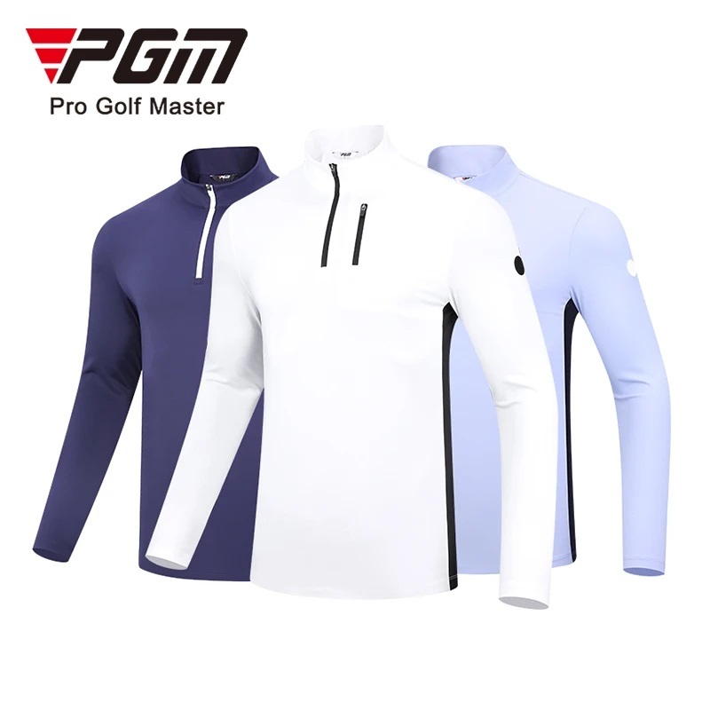 Pgm golf เสื้อกอล์ฟ แขนยาว มีซิป สําหรับผู้ชาย YF522