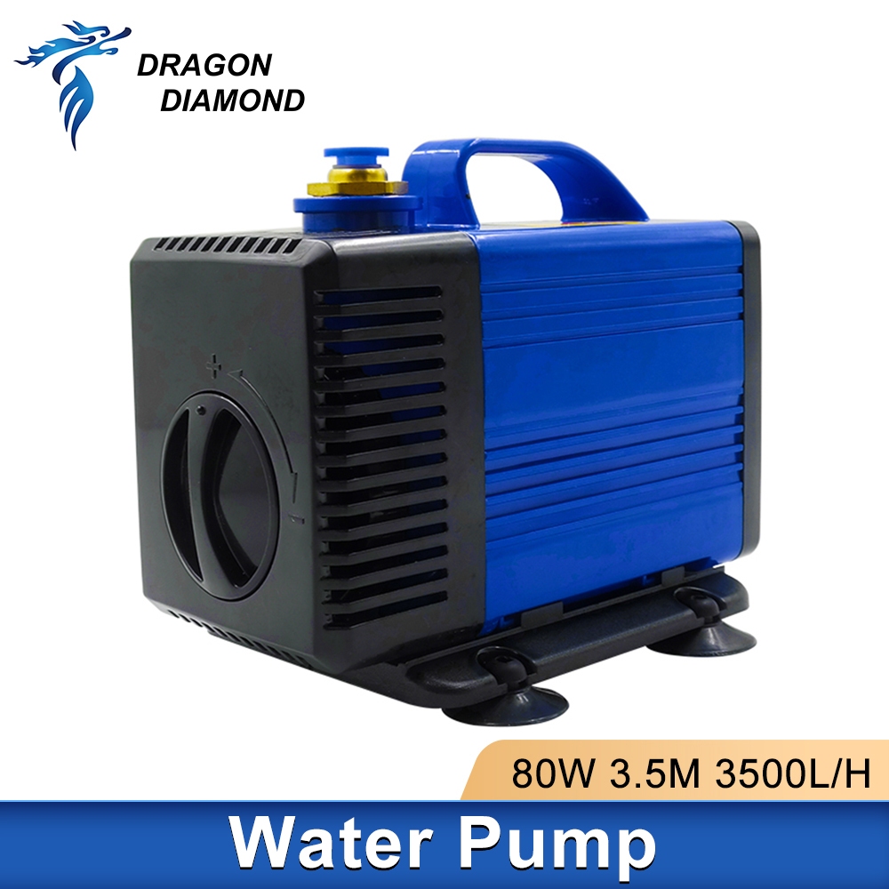 เครื่องปั๊มน้ําพุ 80W เสียงเงียบ สําหรับเครื่องแกะสลักเลเซอร์ CO2 CNC