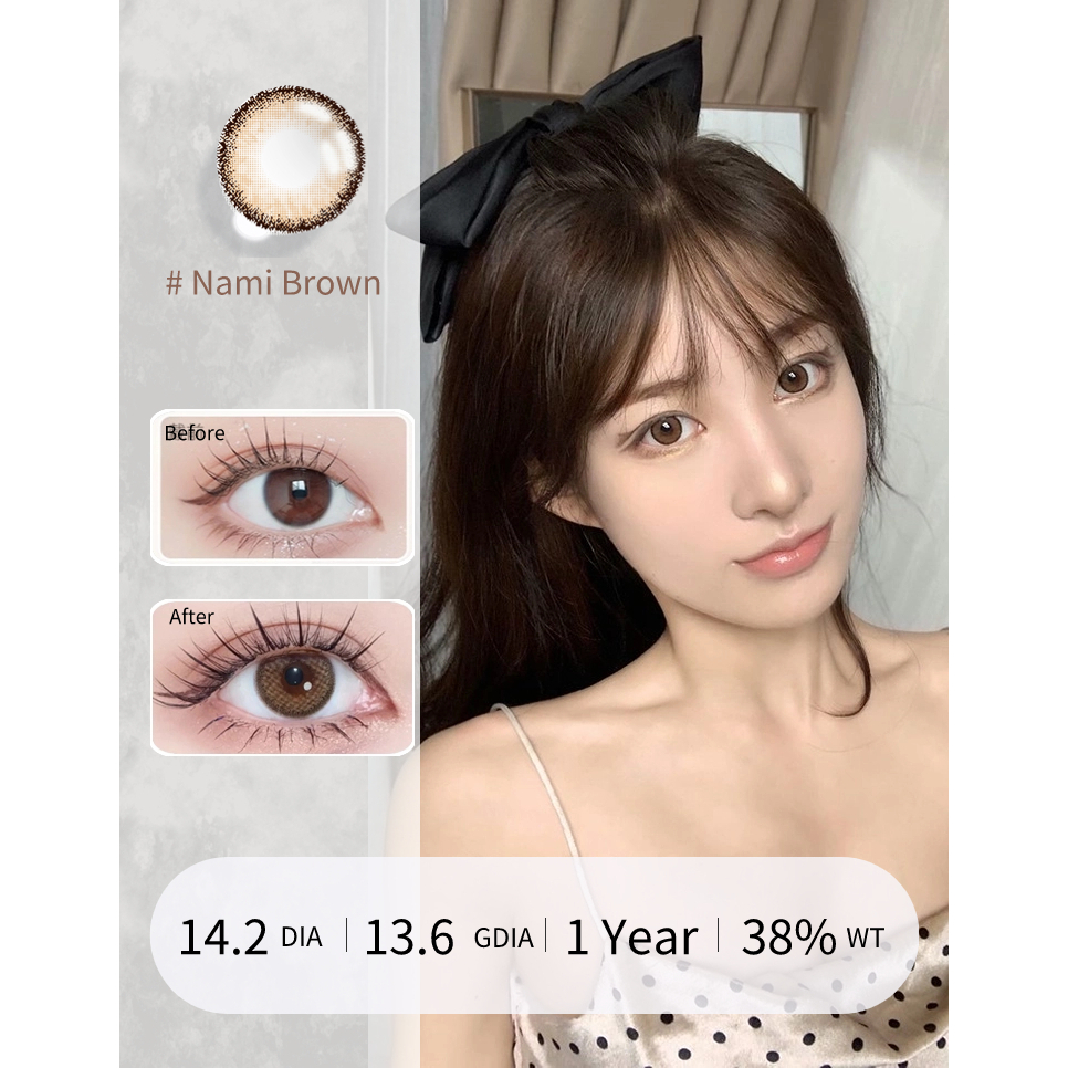 Visual Click คอนแทคเลนส์นิ่ม 0.00 -8.00 องศา 1 คู่【พร้อมของแถม W/O Solution】