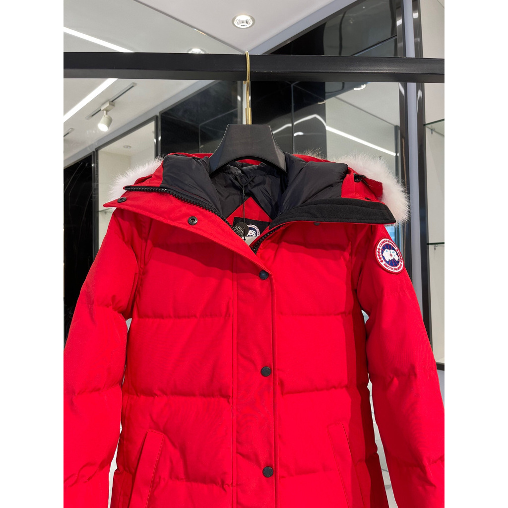 Christmas Canada Goose 15 Styles Slim Fit Version Shelburne Womens Down Jacket สีแดง