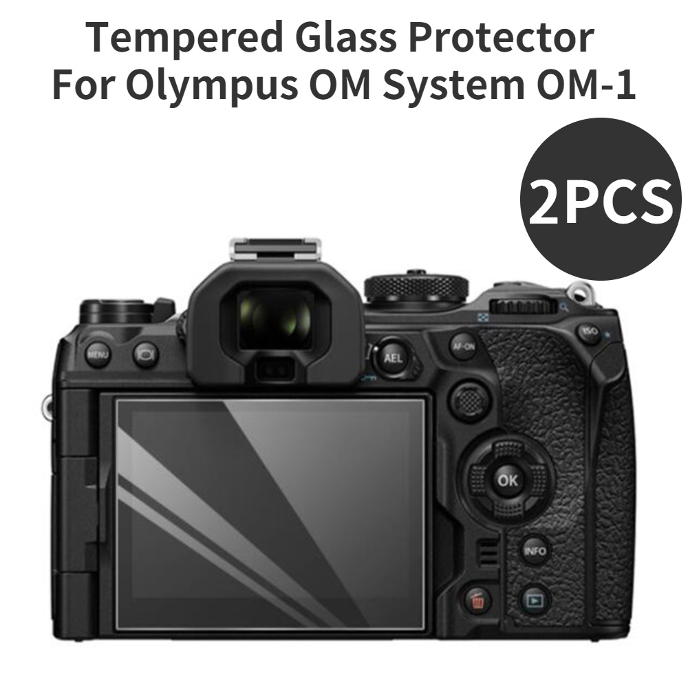 2pcs กระจกนิรภัย Protector สําหรับ Olympus OM System OM-1/OM1 กล้องหน้าจอป้องกันฟิล์มอุปกรณ์เสริม