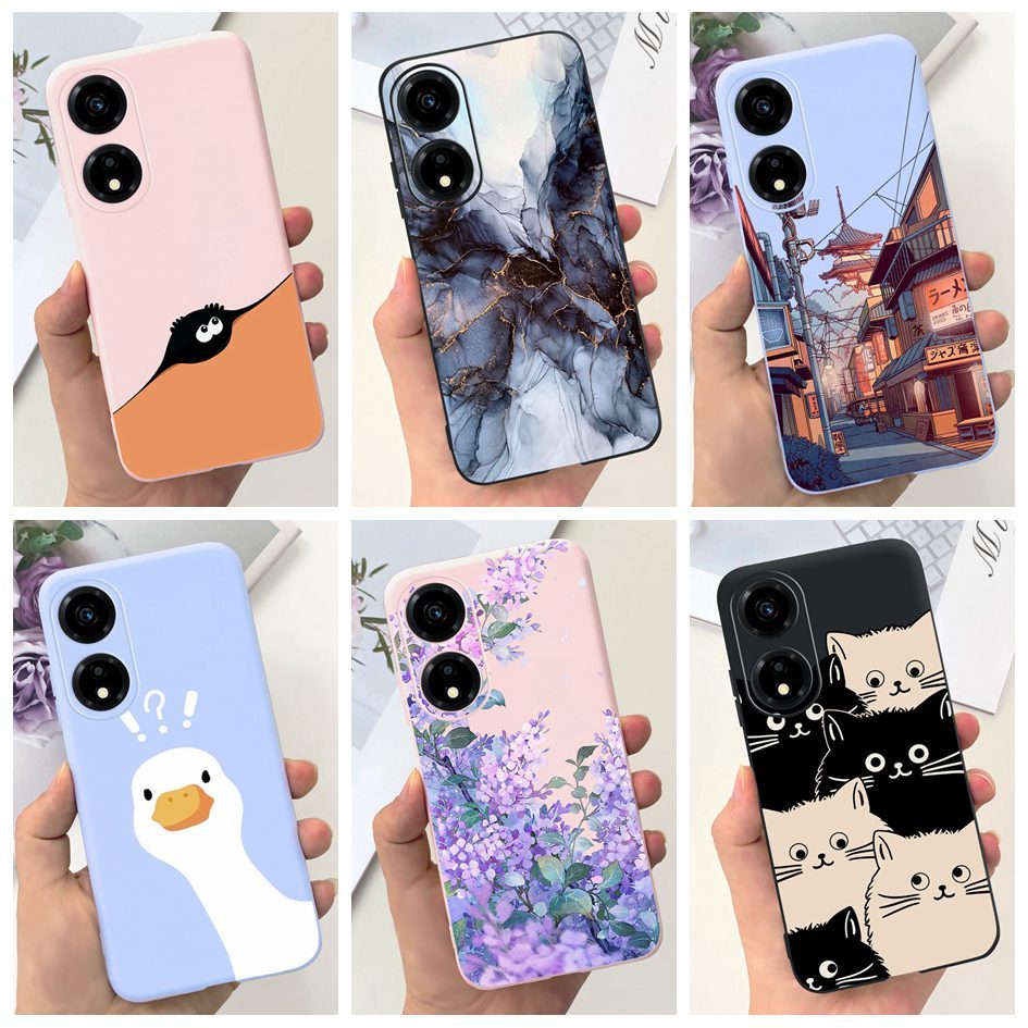 เคสโทรศัพท์มือถือซิลิโคน TPU กันกระแทก ลายการ์ตูนดอกไม้น่ารัก สําหรับ Honor X5 VNA-LX2 Honor X5 Plus