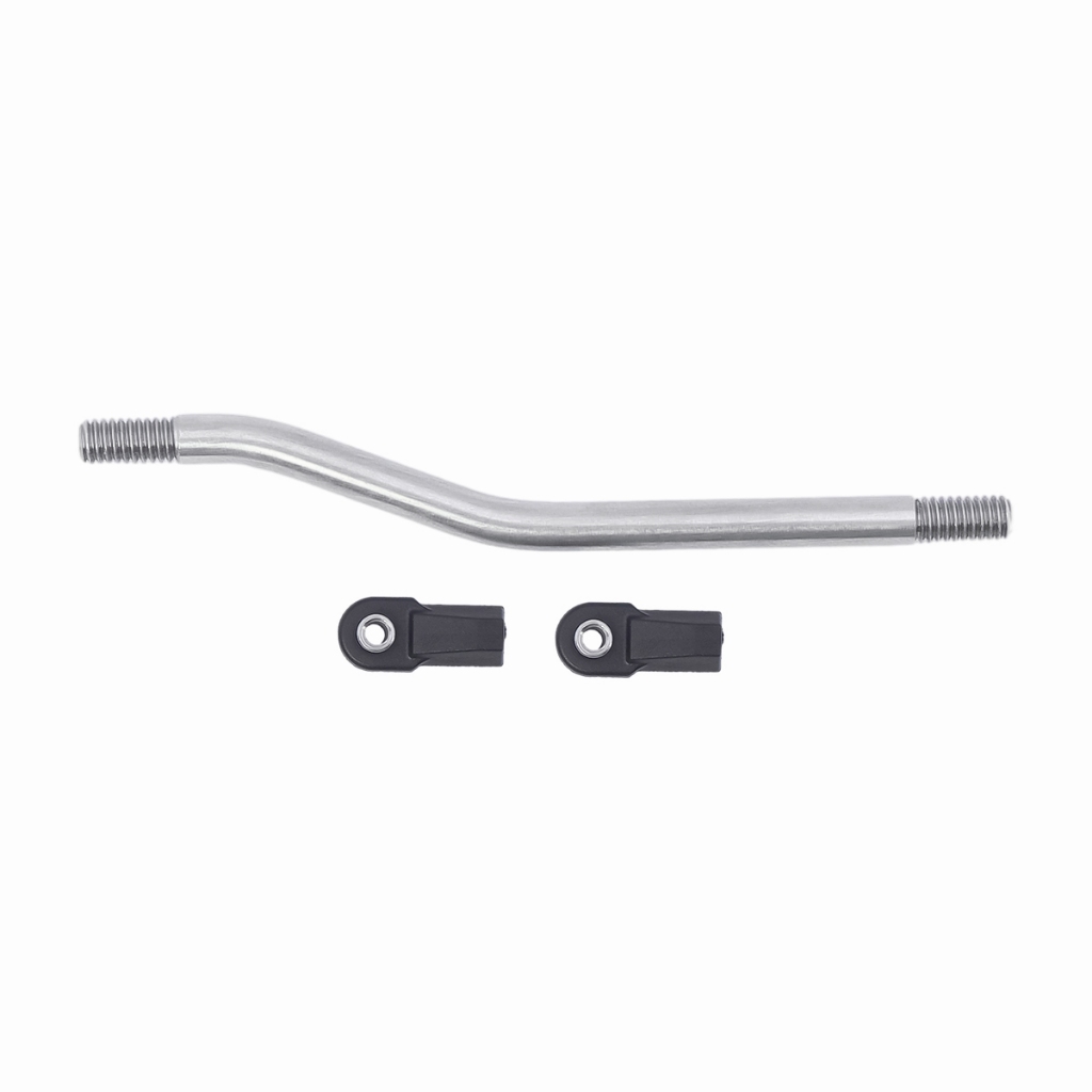 สแตนเลส Servo พวงมาลัย Link Rod Link สําหรับ 1/10 RC รถ Crawler Axial SCX10 II 90046 TRX4 อะไหล่อัพเกรด