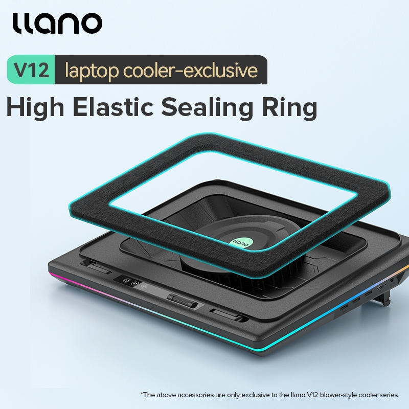 Llano V12 V10 V13 Turbo-Fan RGB แล็ปท็อปคูลเลอร์กรองฝุ่นหน่วยความจําโฟม