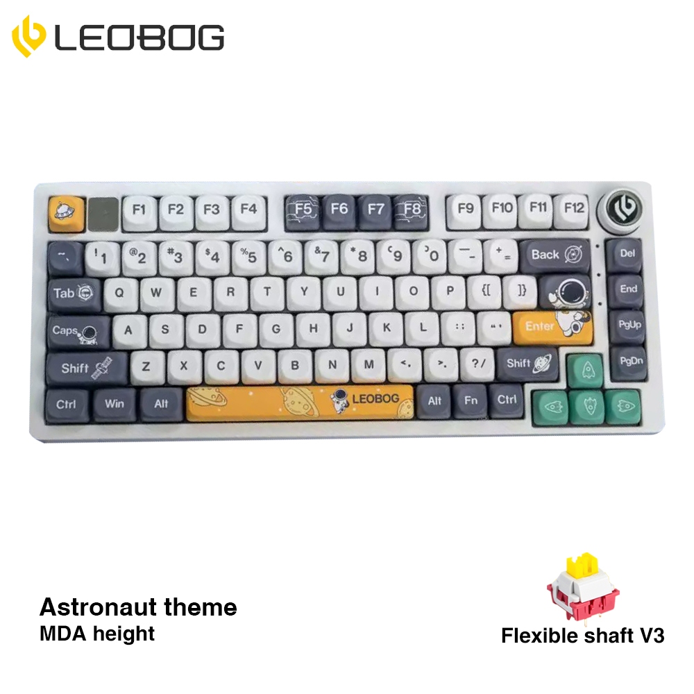 Aula LEOBOG Hi75 คีย์บอร์ดเมคคานิคอล 75% 81 คีย์ มีสาย RGB พร้อมลูกบิด