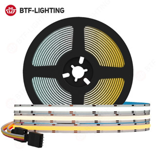 BTF-LIGHTING  2700k-6000K แถบไฟ LED COB CCT 640LEDs/m หรี่แส…
