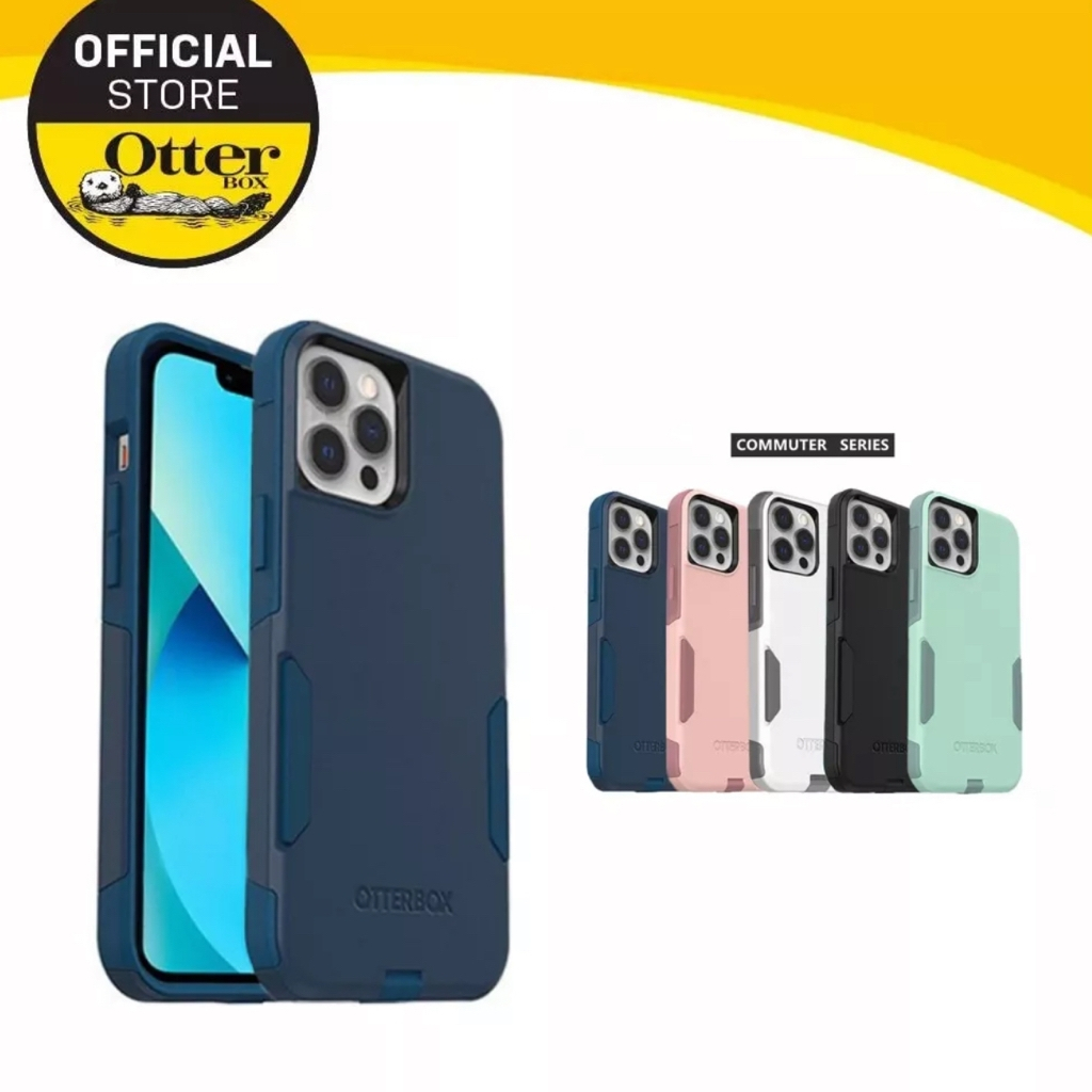 OtterBox Case Commuter Series สําหรับ IPhone 16 Promax 15 14 Plus 13 Pro Max Otter กล่องกันกระแทกฝาหลังเต็มรูปแบบ