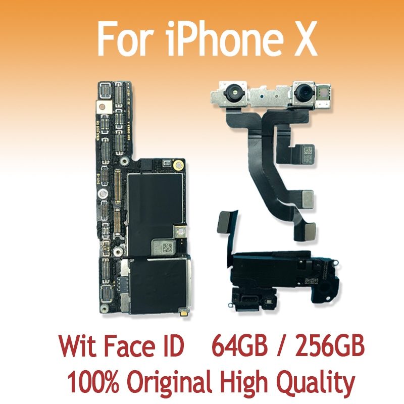 64GB 256GB เมนบอร์ดสําหรับ iPhone X พร้อม Face ID iOS Logic Board IOS เมนบอร์ด