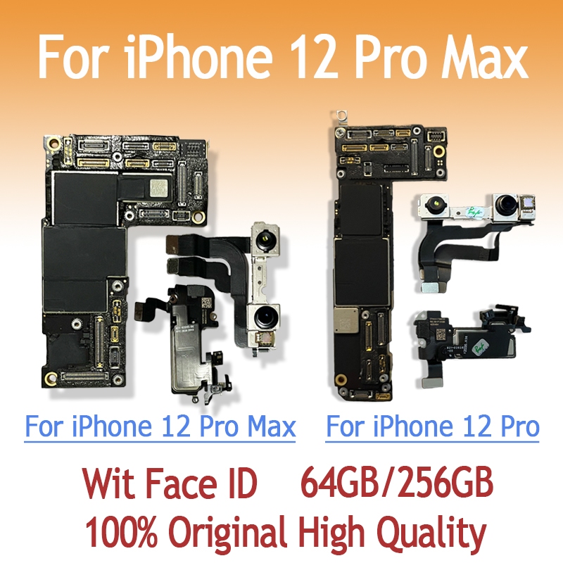 64GB 128GB 256GBเมนบอร์ดสําหรับiPhone 12Pro Max 12miniพร้อมFace ID IOS Logic Boardเมนบอร์ด