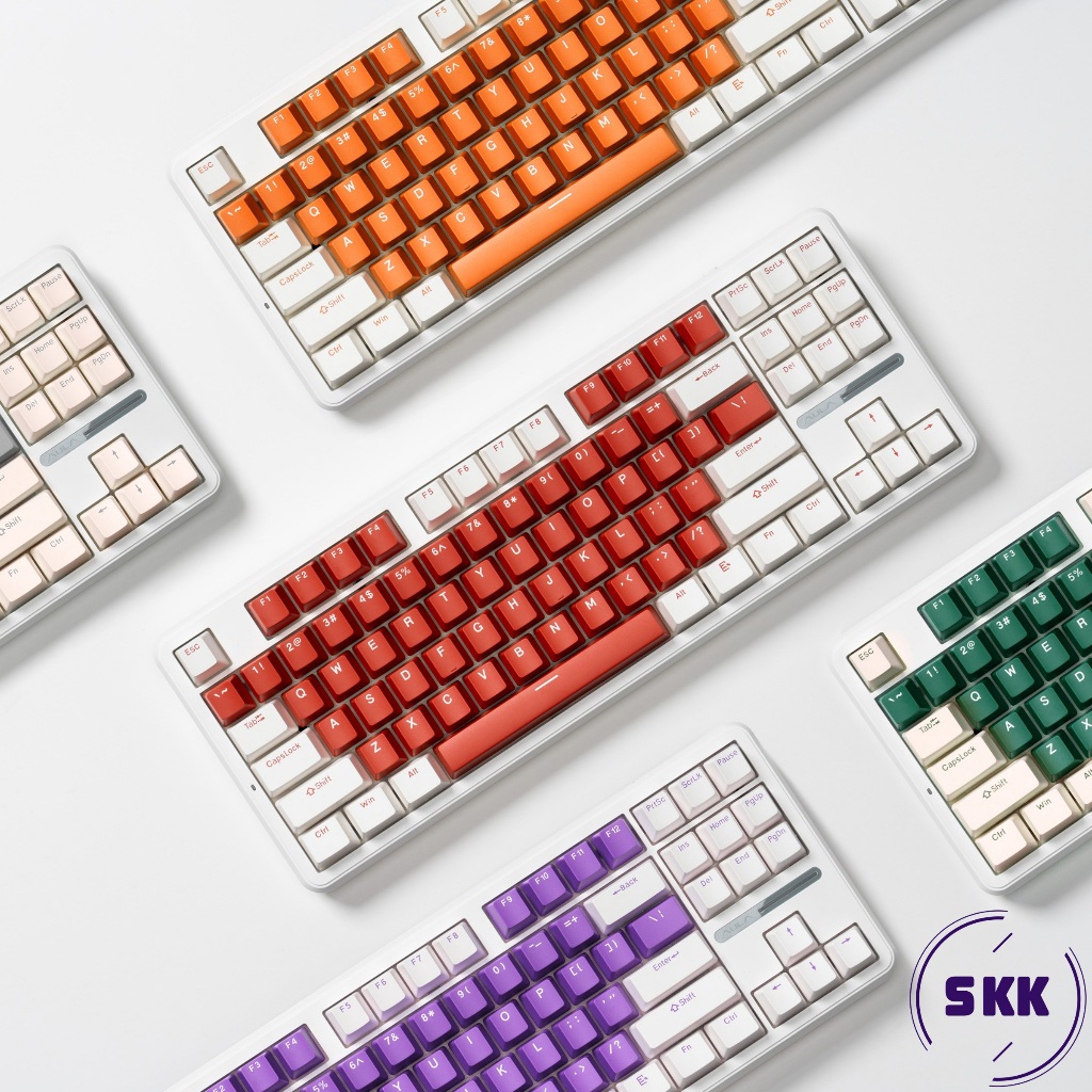 ปุ่มกดคีย์บอร์ด PBT OEM สองสี เข้าได้กับ Cherry Gateron MX Switches