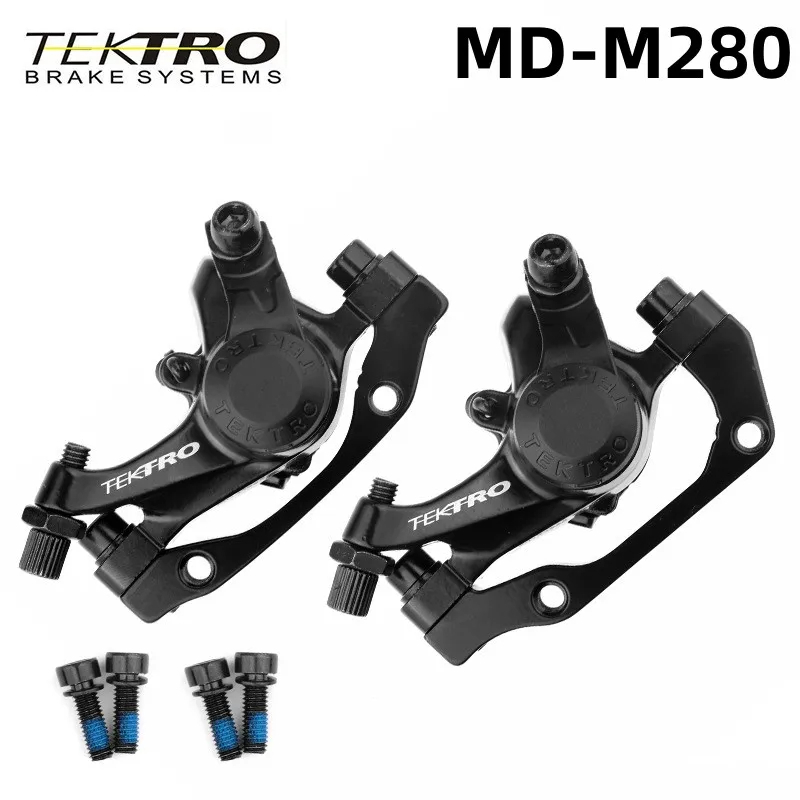 TEKTRO MD-M280 จักรยานเสือภูเขาดิสก์เบรก Mechanical Caliper IS PM F160 R160 MTB สายดึงแผ่นดิสก์เบรค 