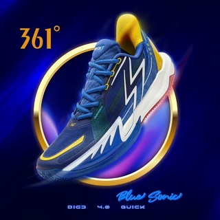 361 Degrees Big3 4.0 Quick รองเท้าบาสเก็ตบอลสำหรับผู้ชาย รองเท้าผ้าใบหุ้มข้อต่ำที่ทนทานต่อการสึกหรอ 572321105