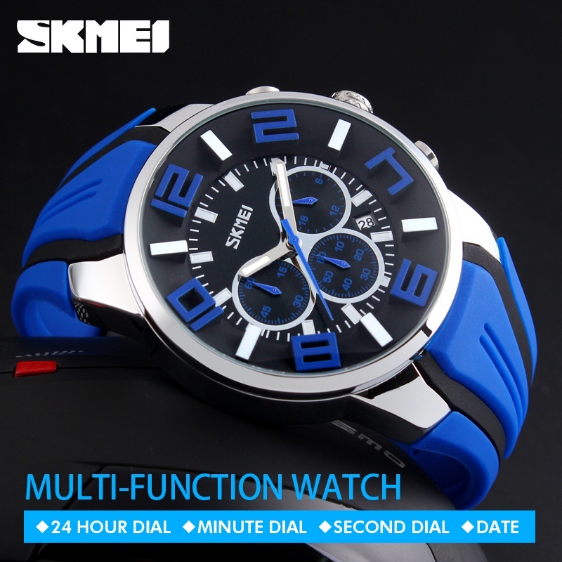 Skmei นาฬิกาข้อมือควอตซ์แฟชั่น กันน้ํา หรูหรา สําหรับผู้ชาย Relogio Masculino 9128