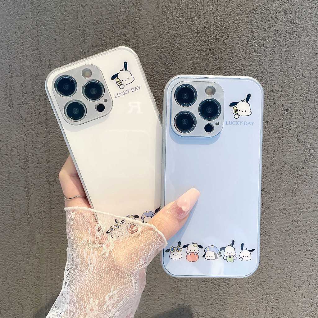 เคสกระจกนิรภัย ลายการ์ตูน Pacha น่ารัก สําหรับ เคส Samsung Galaxy A12 A13 A14 A73 A72 A71 A54 A53 A52S A51 A42 A34 A33 A32 A23 A22 A24 4G 5G case