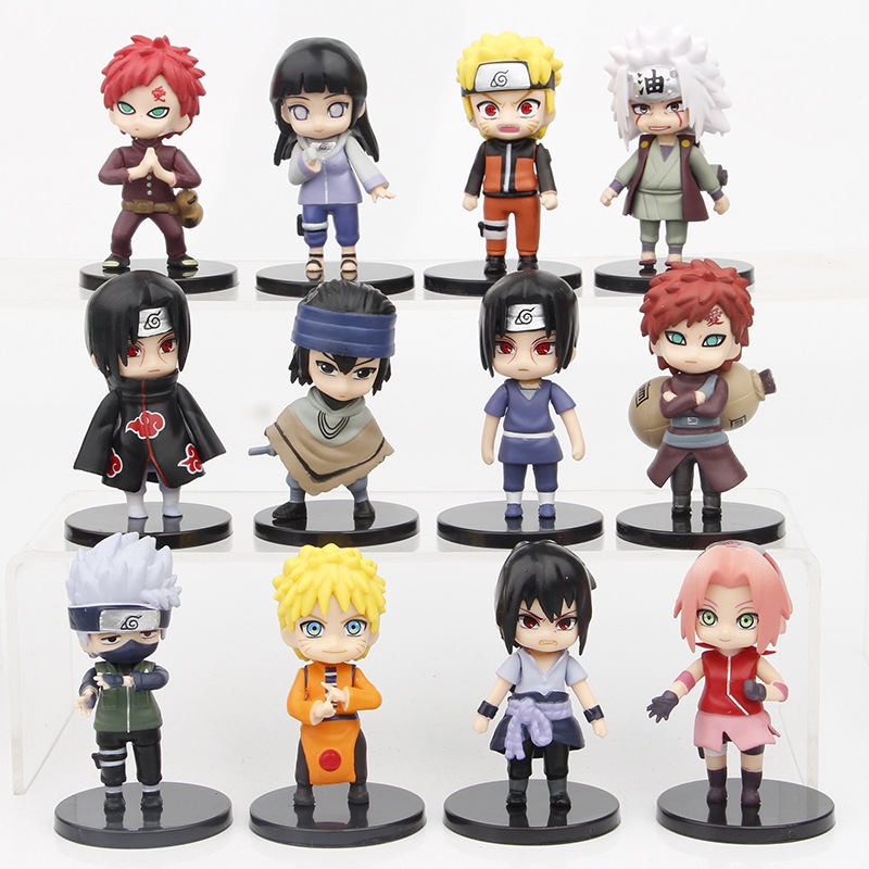ฟิกเกอร์ PVC อนิเมะนารูโตะ Kakashi Gaara ของเล่น ของขวัญ สําหรับสะสม 12 ชิ้น ต่อชุด
