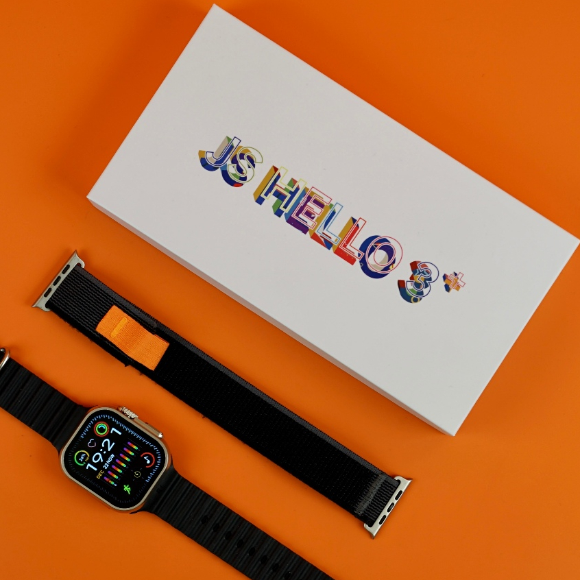 Amoled JS Hello 3+ ChatGPT 4GB ROMSmart Watch 49 มม. ชาร์จไร้สาย บลูทูธ โทรได้ LocalMusic SmartwatchPK Hello Watch 3 Plus