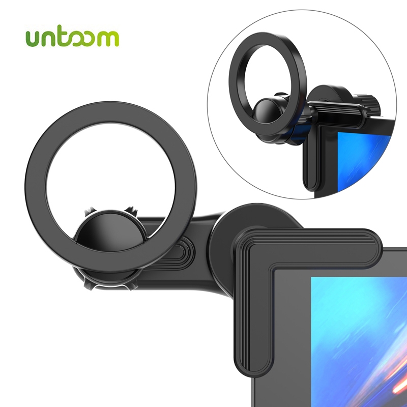 Untoom ที่วางโทรศัพท์มือถือ แบบแม่เหล็กติดด้านข้างรถยนต์ สําหรับ Tesla Model 3 Y S X iPhone MagSafe Xiaomi