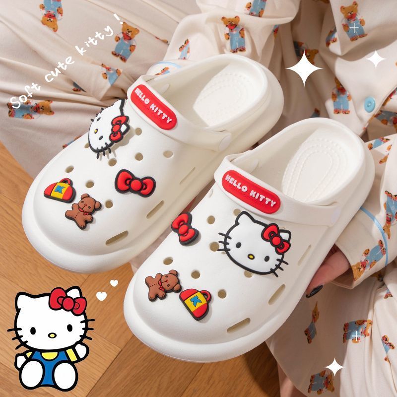 ✨พร้ อมส ่ง จัดส ่งฟรี✨ รองเท้ าน ่ารัก Sanrio รองเท้ าแตะกลางแจ ้ง Busch รองเท้ า Stepping บนอึ Anti-slip ระงับกลิ ่นกาย EVA รองเท้ าแตะน ่ารักสไตล ์ ins สบายรองเท้ าแตะบ ้ านสาวหัวใจ