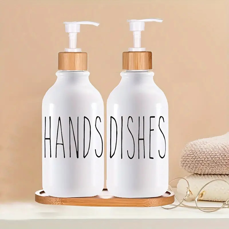 500ml สีขาวเครื ่ องจ ่ ายสบู ่ ปั ๊ มขวดไม ้ ไผ ่ ปั ๊ มจานและเครื ่ องจ ่ ายสบู ่ มือสําหรับอ ่ างล ้ างจานห ้ องน ้ ําโลชั ่ นคอนเทนเนอร ์