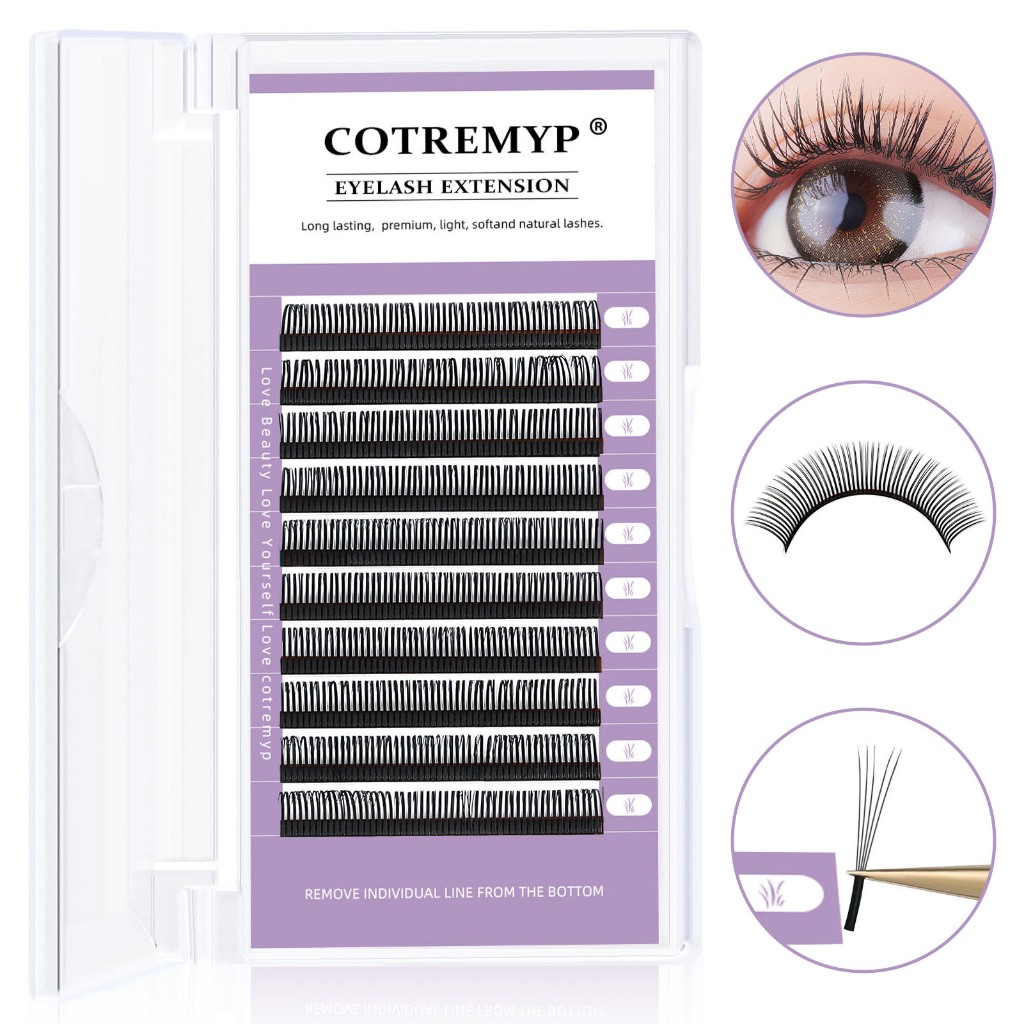 Cotremyp ขนตาปลอม ขนมิงค์ 5D 0.07 C D นุ่ม ดูเป็นธรรมชาติ สําหรับแต่งหน้า