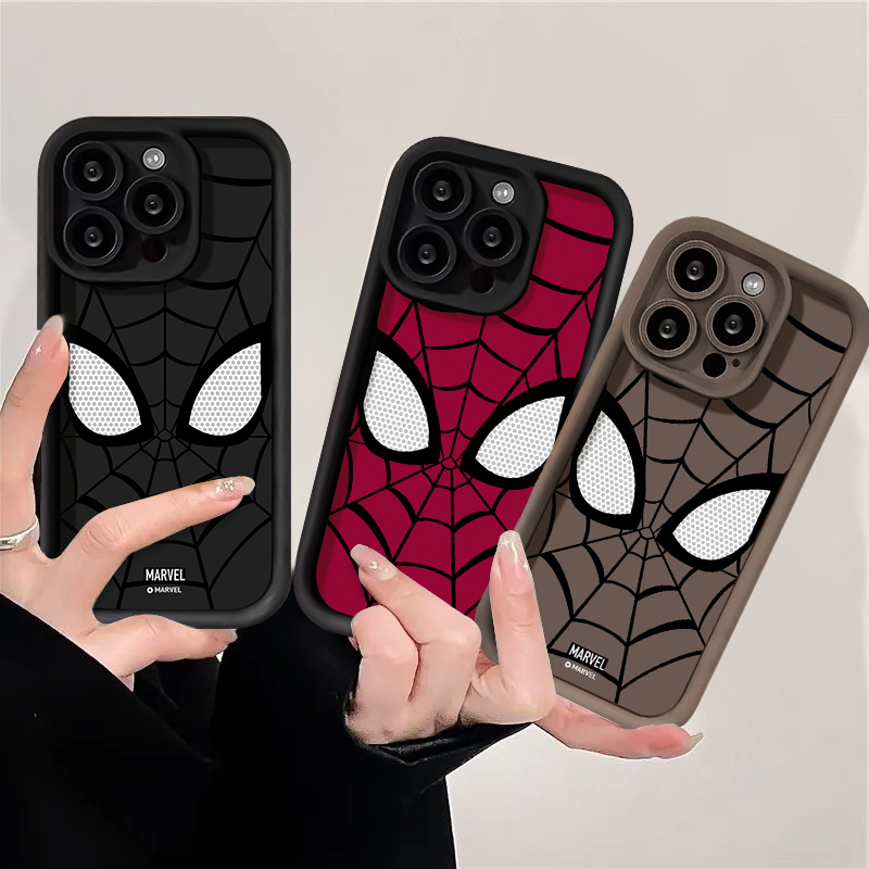 เคสโทรศัพท์มือถือแฟชั่น ลายการ์ตูนสไปเดอร์แมน เรียบง่าย สําหรับ Redmi Note 11 8 10 12 10s 9 Pro Max Redmi 13C 12 A1 10C 9A 12C 10A 9C NFC A2 9T 9 POCO M3 X5 C55 เคส