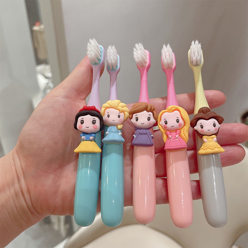 Elsa แปรงฟันเด็ก แปรงเด็ก ทำความสะอาดฟัน แปรงสีฟัน เหมาะสำหรับอายุ 3-12 ปี แปลงสีฟัน🔥