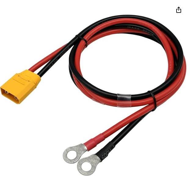 Xt90h XT90 สายเคเบิลเชื่อมต่อ ตัวผู้ เป็นตัวเมีย XT90 พร้อมสายซิลิคอน 10AWG 1 เมตร สําหรับโดรนบังคับ