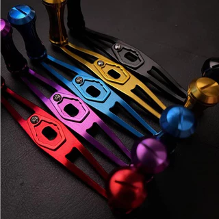 110 มม. สำหรับ ZPI daiwa / Abu / Shimano น้ำหยดล้อโลหะแกว่งแขนโลหะลูกบิดอุปกรณ์ตกปลา DIY Fishing Road daiwa pr100