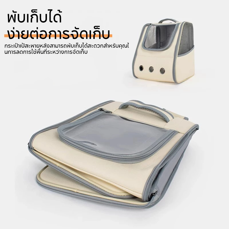 P&P:กระเป๋าแมว สัตว์เลี้ยง กระเป๋าแมว สุนัข พกกาสัตว์เลีี้ยง สะพายสุนัขและแมวกระเป๋าใส่สัตว์เลี้ยง เดินทางแมว thumbnail 3
