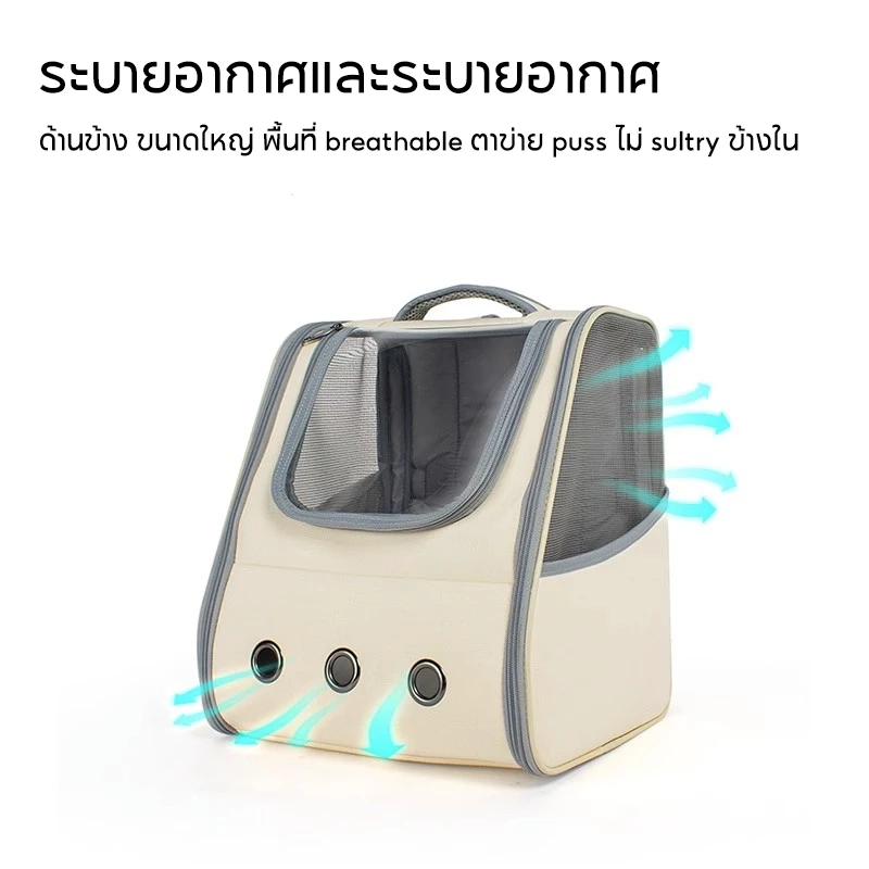 P&P:กระเป๋าแมว สัตว์เลี้ยง กระเป๋าแมว สุนัข พกกาสัตว์เลีี้ยง สะพายสุนัขและแมวกระเป๋าใส่สัตว์เลี้ยง เดินทางแมว thumbnail 6