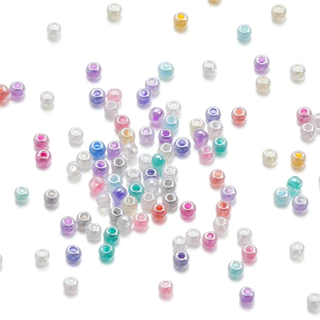 ลูกปัดแก้วขนาด 2 มม. 1050 ชิ้น ลูกปัดสีพาสเทลน่ารัก สำหรับทำสร้อยข้อมือ สร้อยคอ เครื่องประดับ DIY สีสันสดใส