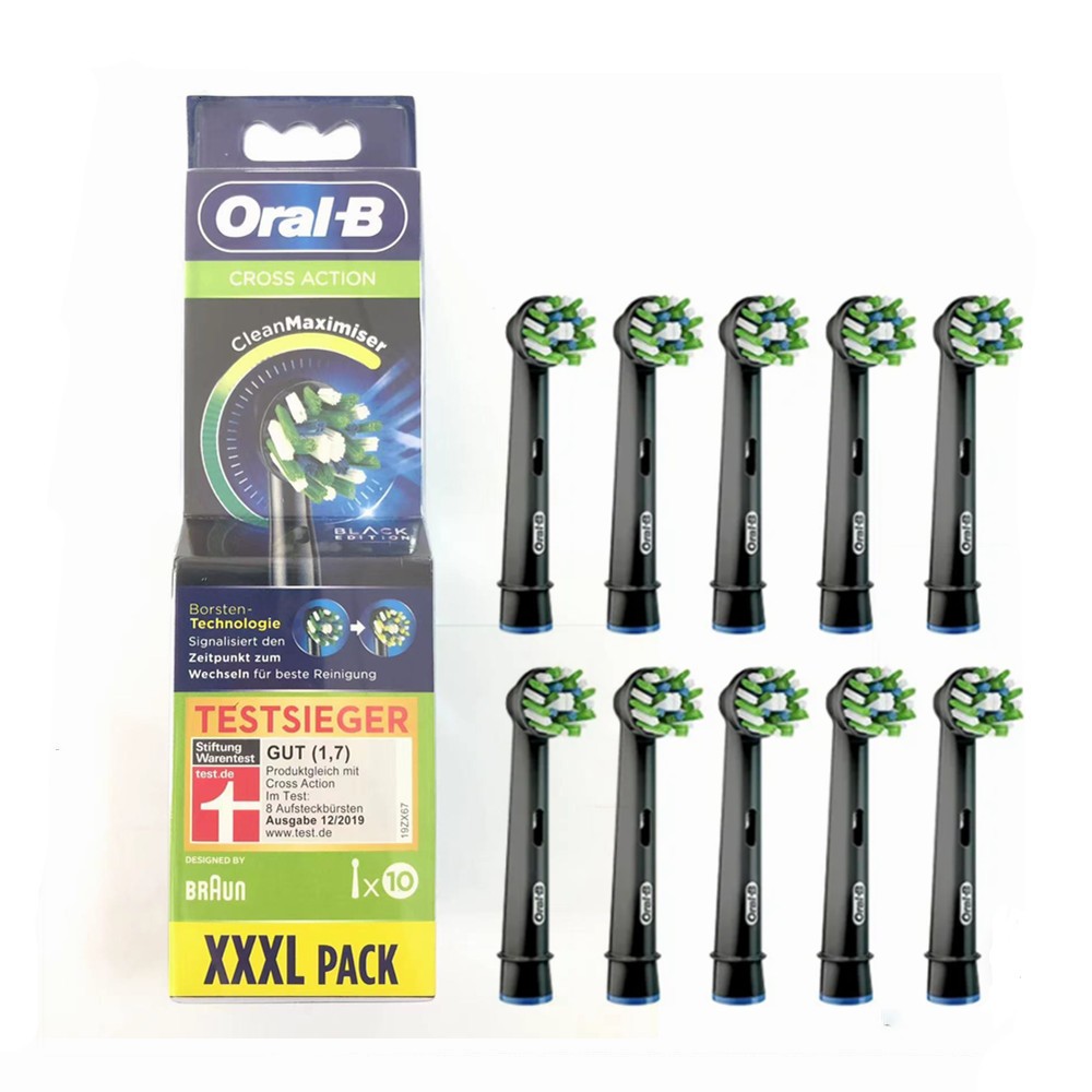 Oral B Cross Action Replacement หัวแปรงรีฟิลแปรงสีฟันไฟฟ้า ต้นฉบับจากเยอรมัน 10 นับ