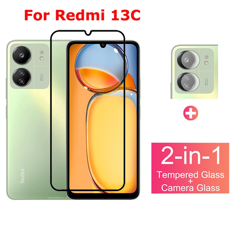 2 in 1 ฟิล์มกระจก สำหรับ Xiaomi Redmi 13C ฟิล์ม​กระจกกันรอย สำหรับ กระจกนิรภัย HD ป้องกันหน้าจอ ฟิล์ม สำหรับ Xiaomi 14 Pro สำหรับ Xiaomi Redmi 13C 10 10C สำหรับ Xiaomi Redmi Note 11 11S 10S Pro 4G 5G ฟิล์มกระจกกันเลนส์กล้อง