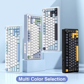 AULA F75 Mechanical Keyboard คีย์บอร์ดเล่นเกม แบบใช้สาย 75% 80 คีย์ RGBแป้นพิมพ์เครื่องกล บลูทูธ 2.4G