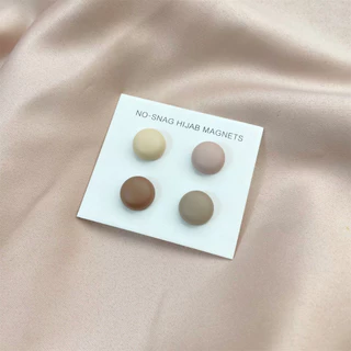 Macaron สีเข็มกลัด Pin ชุด 4 ชิ้น Multi-ใช้ Hijab Party ของขวัญ AccessoriesSolid 4 ชิ้น