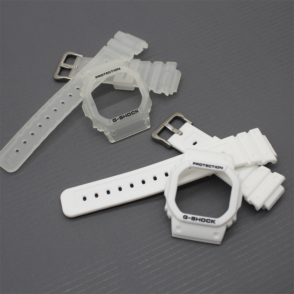 สายนาฬิกาเรซิ ่ นพร ้ อมฝาปิดสําหรับ DW 5600 5025 นาฬิกากีฬากันน ้ ําเปลี ่ ยนสร ้ อยข ้ อมืออุปกรณ ์ เสริม - รูปที่ 5