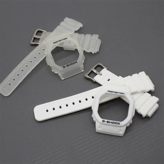 สายนาฬิกาเรซิ ่ นพร ้ อมฝาปิดสําหรับ DW 5600 5025 นาฬิกากีฬากันน ้ ําเปลี ่ ยนสร ้ อยข ้ อมืออุปกรณ ์ เสริม